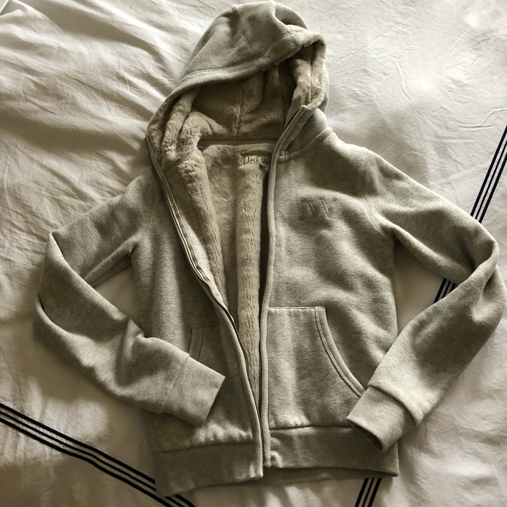 Jack Wills Sherpa Lined zip-up hoodie